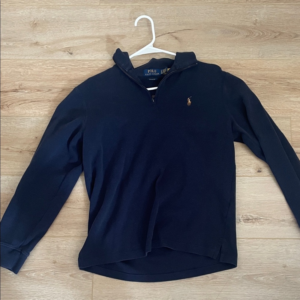 Ralph Lauren Estate Rib Navy Quarter Zip